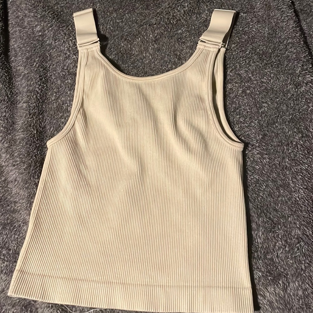 Zara cream / tan adjustable top.